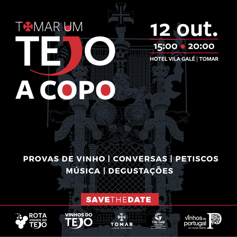 ‘TOMAR um Tejo a Copo’ a 12 de outubro na cidade templária