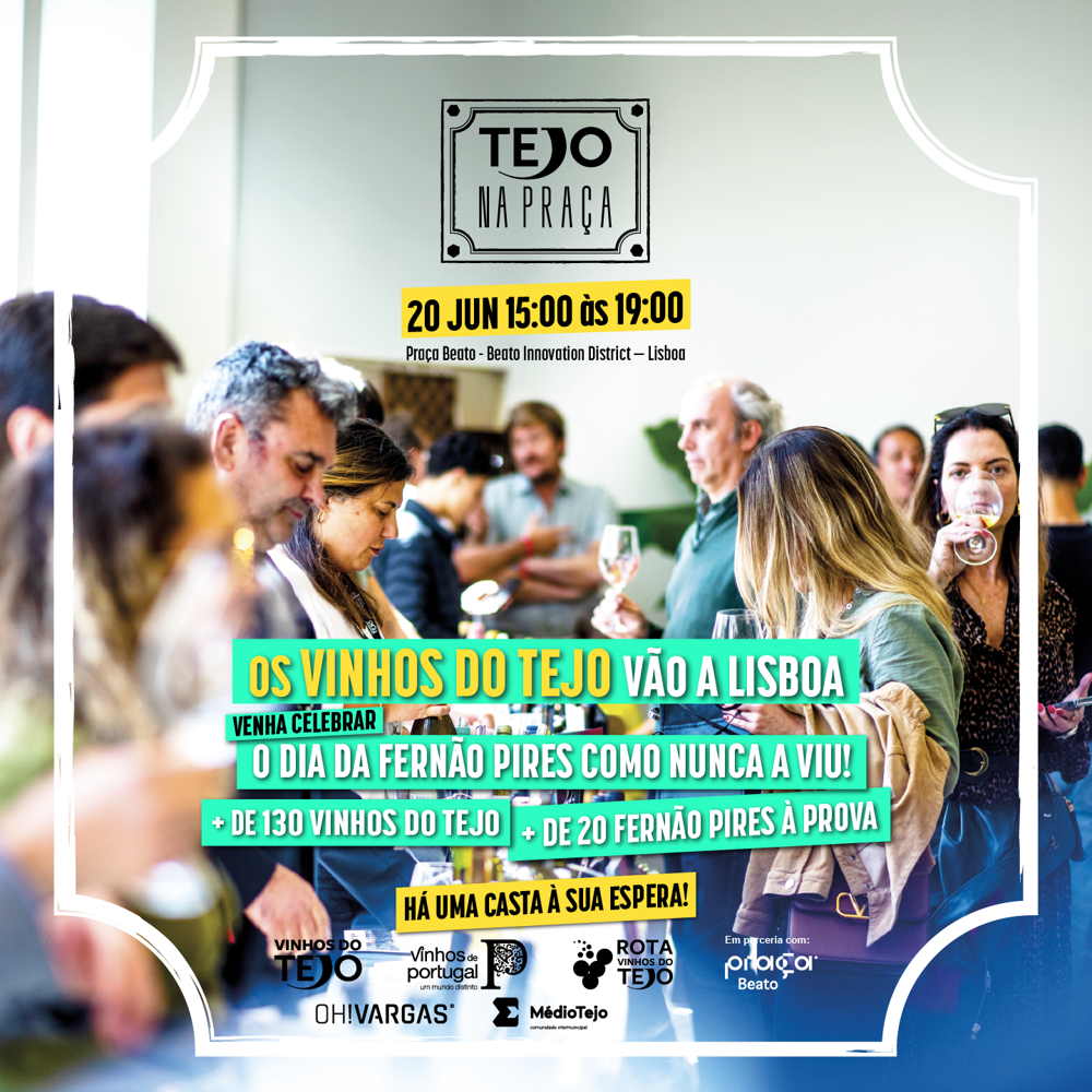 Dia da Fernão Pires celebra-se na 2.ª edição do Tejo na Praça em Lisboa